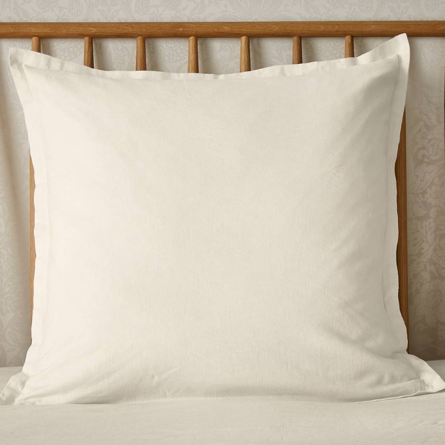 Linen Cotton Square Pillowcase White
