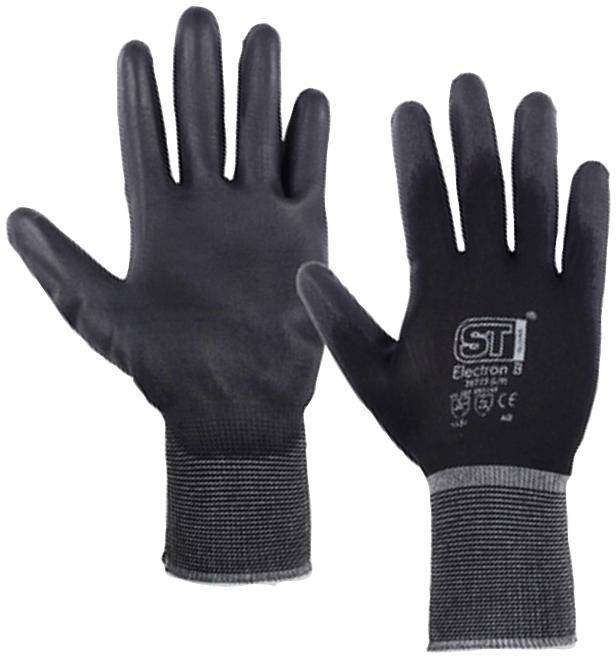 St 28774 Glove, Pu Coated, Nylon, Black, Xl
