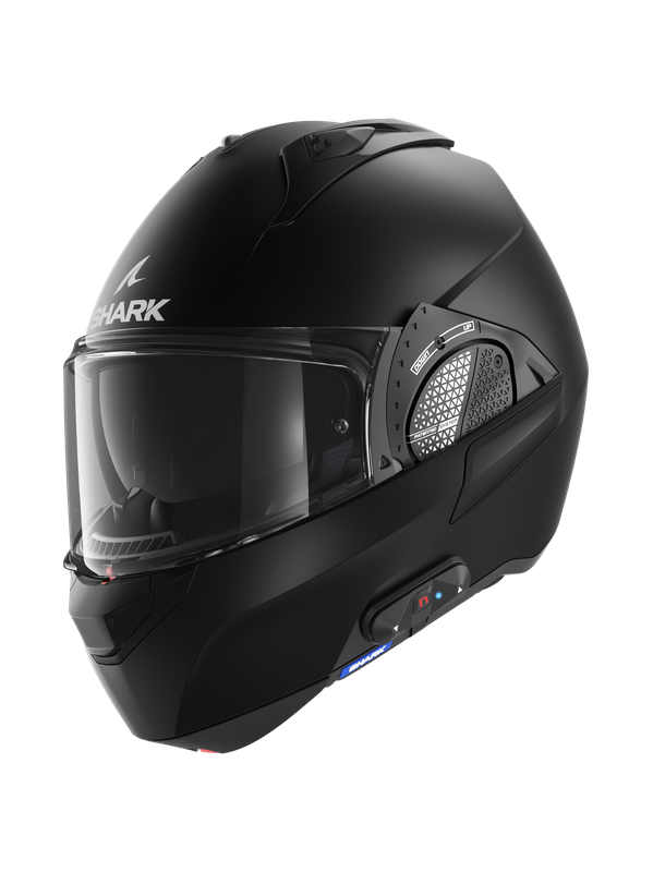Shark Pack Evo GT N-Com B802 Blank Mat Black Mat KMA Modular Helmet XS