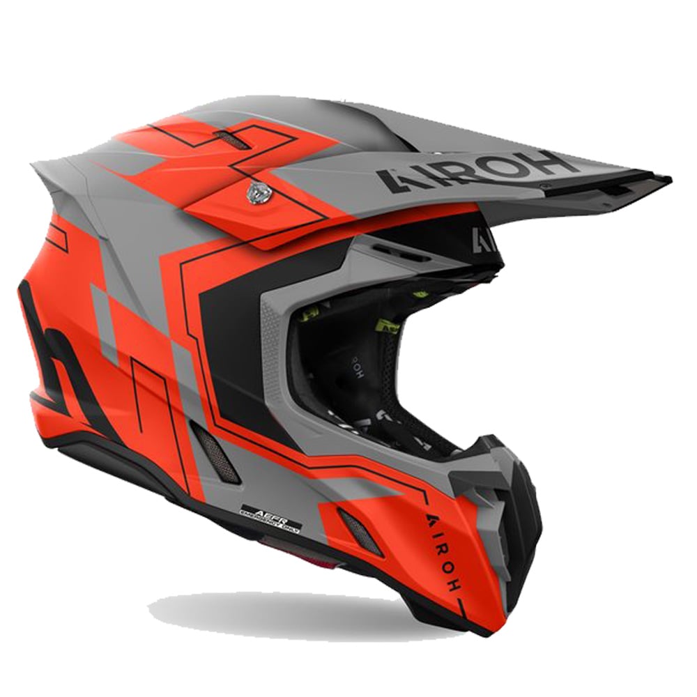 Airoh Twist 3 Dizzy Fluorescent Orange Offroad Helmet S