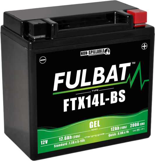 Fulbat FTX14L-BS Gel Motorcycle Battery Size