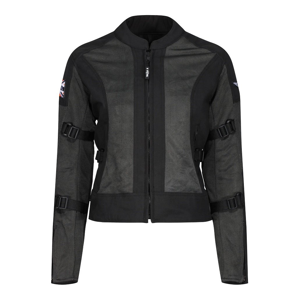Motogirl Jodie Mesh Jacket Black Gray Size S