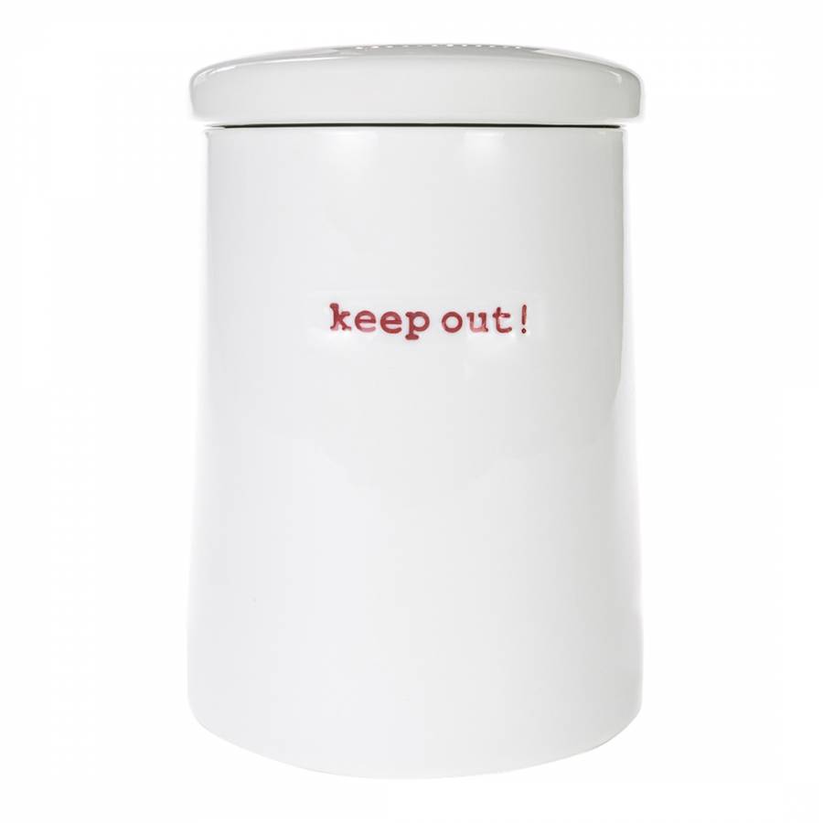 Storage Jar - keep out! in Gift Box