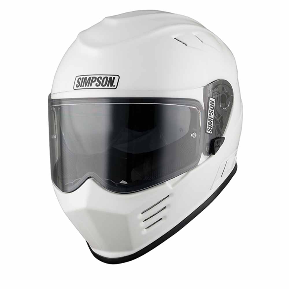 Simpson Venom White ECE22.06 Full Face Helmet Size S