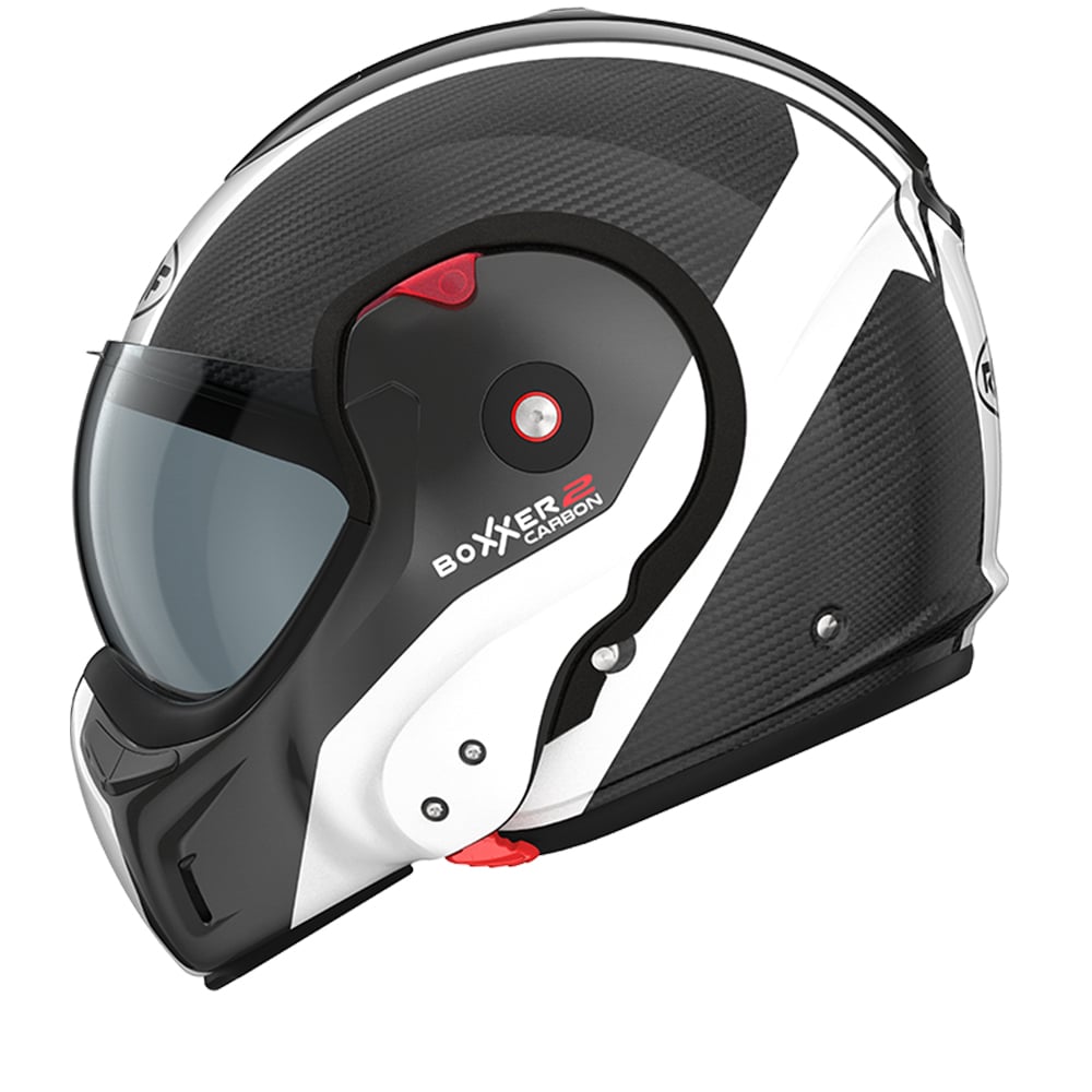 ROOF RO9 BOXXER 2 Carbon Wonder Pearl White Modular Helmet Size XS