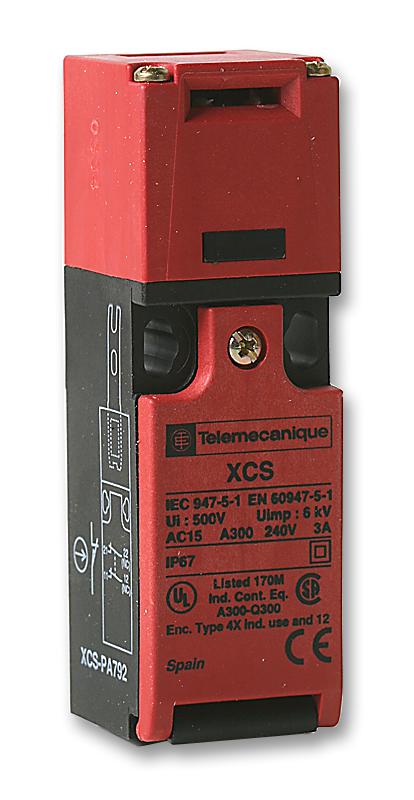 Telemecanique Sensors Xcspa792 Safety Switch, 2Nc