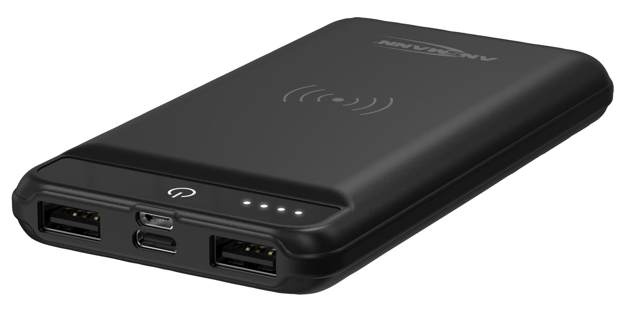 Ansmann 1700-0109 Powerbank, Wireless, 2.1A, 8Ah, 5Vdc