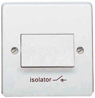 Crabtree 4017 6A Fan Isolator - Each