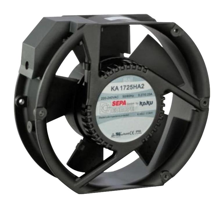Sepa Ka1725Ha2Bmt-Mg-Box Ac Fan, 32W, 2700Rpm, 173X51mm