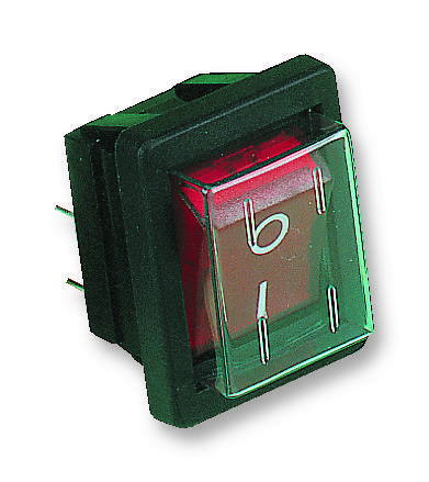 Arcolectric (Bulgin) C1353Algnf Switch, Dpst, Red I/o, 16A, 250V