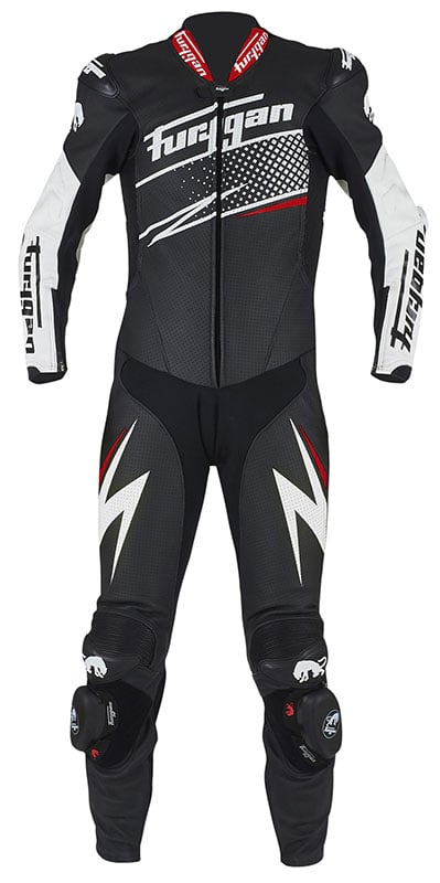 Furygan 6540-169 Leather suit Full Ride Black-White-Red Size 52
