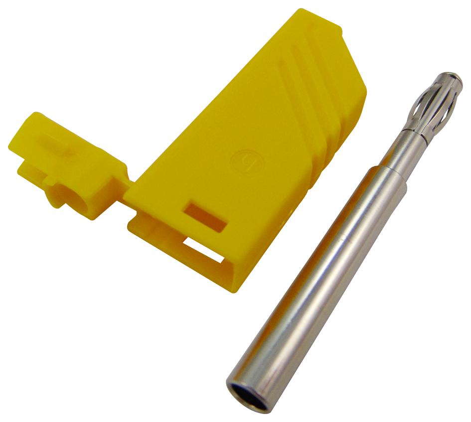 Hirschmann Test And Measurement 934100103 Test Plug, 4mm, Yellow, Las S G