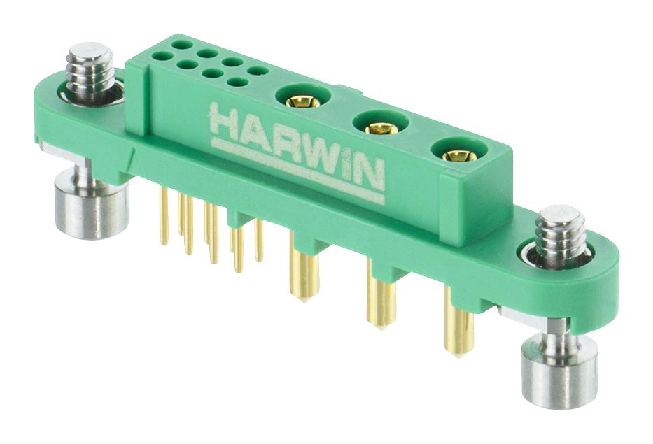 Harwin G125-Fv108F1-03Ab000P Connector, Mixed Layout, Rcpt, 3+8 Pos, Tht