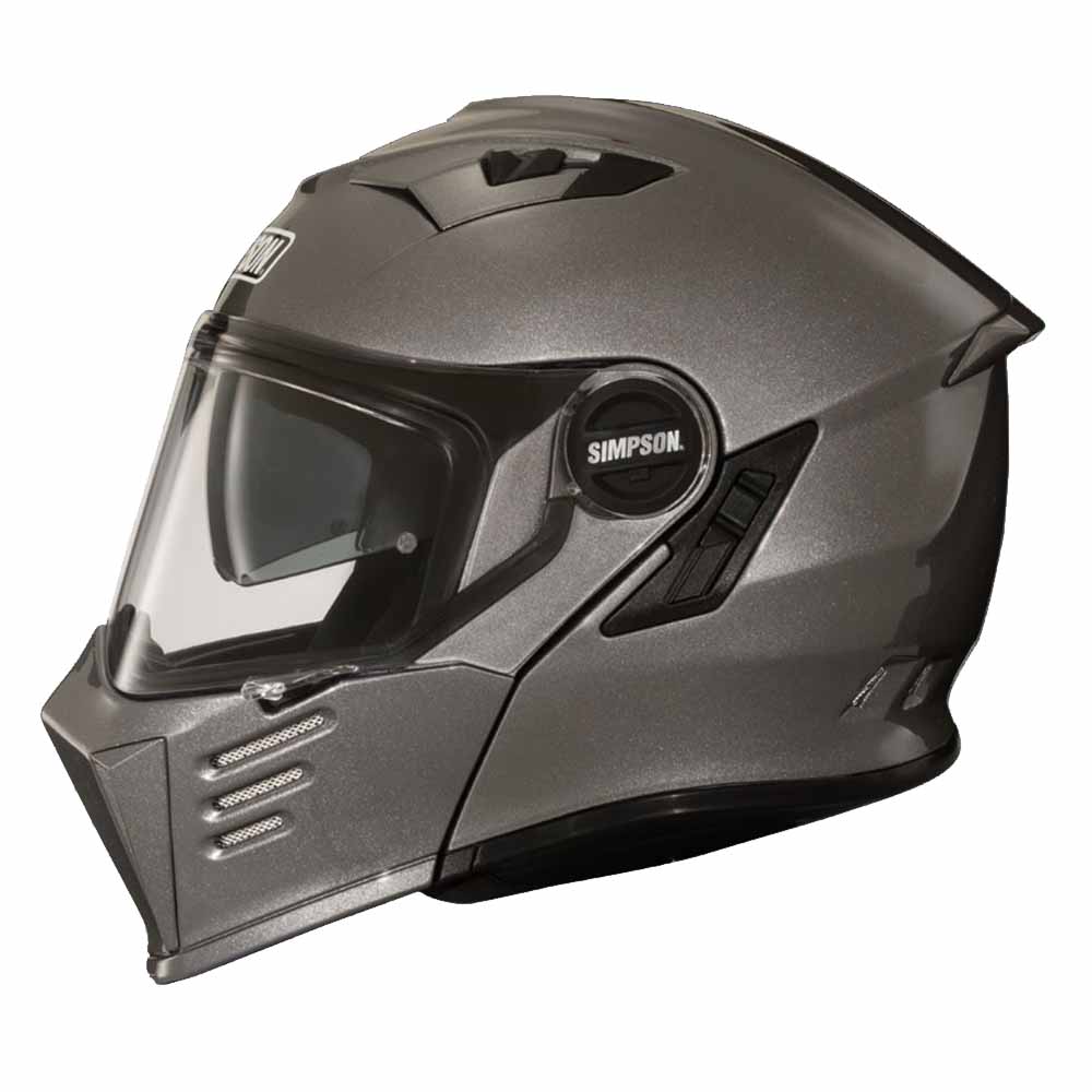 Simpson Darksome Gunmetal ECE22.06 Modular Helmet Size M
