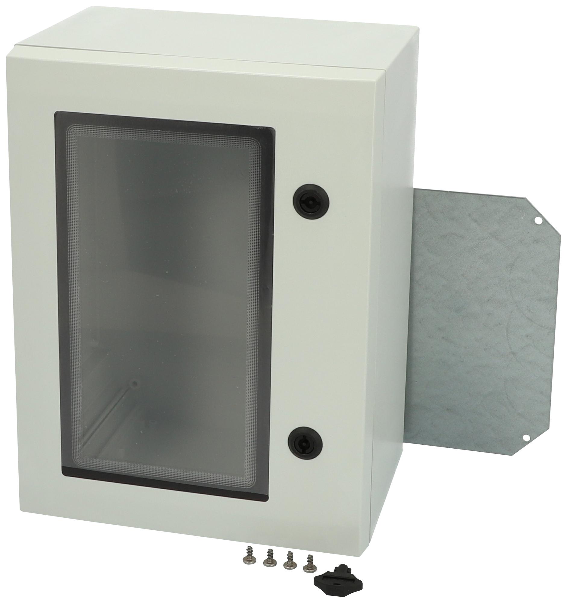 Fibox Arca 403021W No Mp Enclosure, Multipurpose, W/ Window, Grey