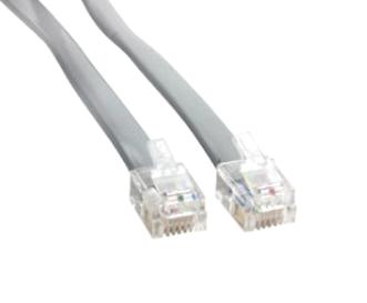 Amphenol Cables on Demand Mp-5Frj12Stws-002 Enet Cord, Rj12 Plug-Rj12 Plug, 609.6mm