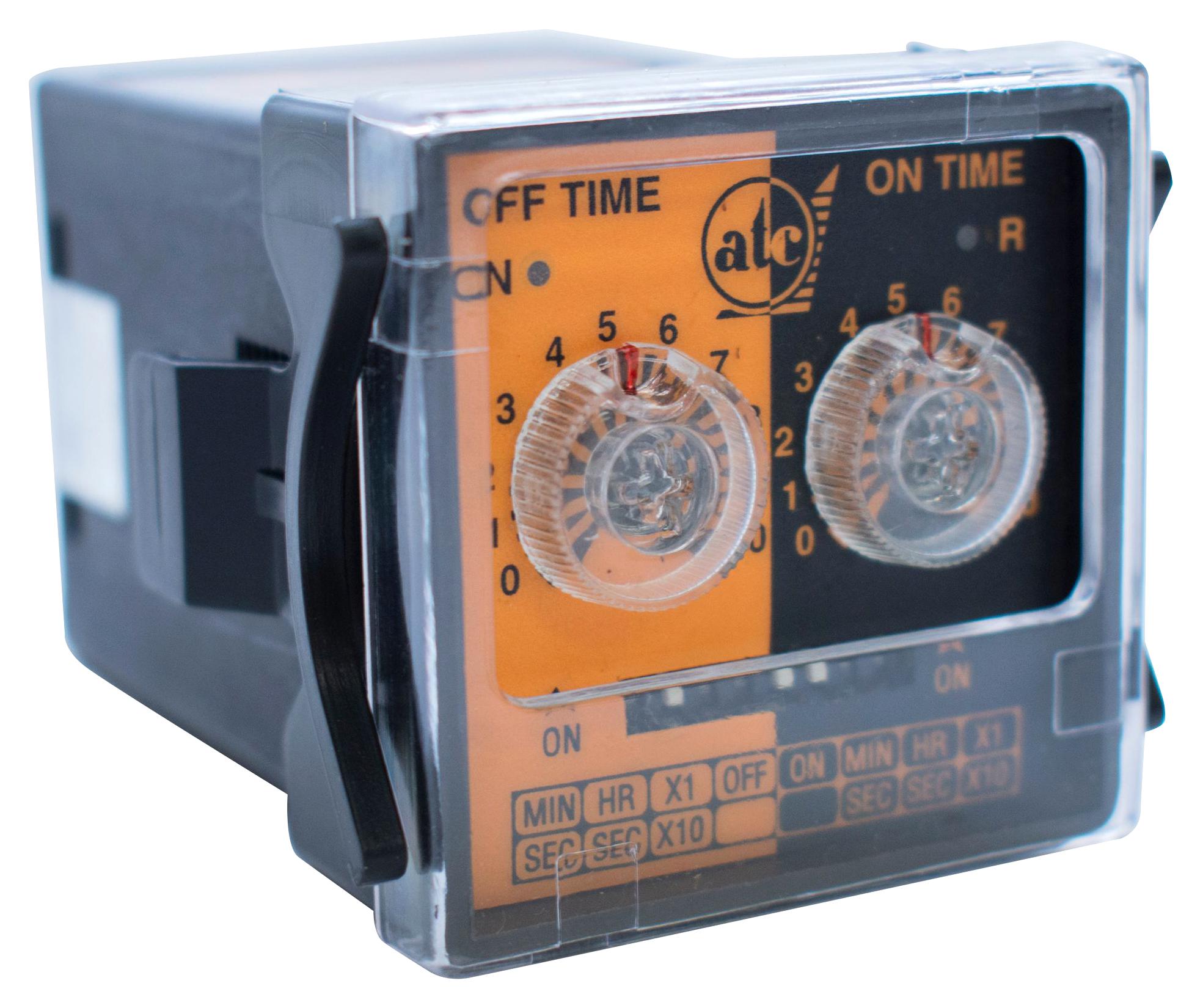 Atc 422Ar-100-S-O-X Timer, 1/16 Din, 1S - 10H, 10A, 240V