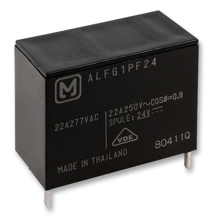 Panasonic Alfg1Pf12 Relay, Spst-No, 277Vac, 22A