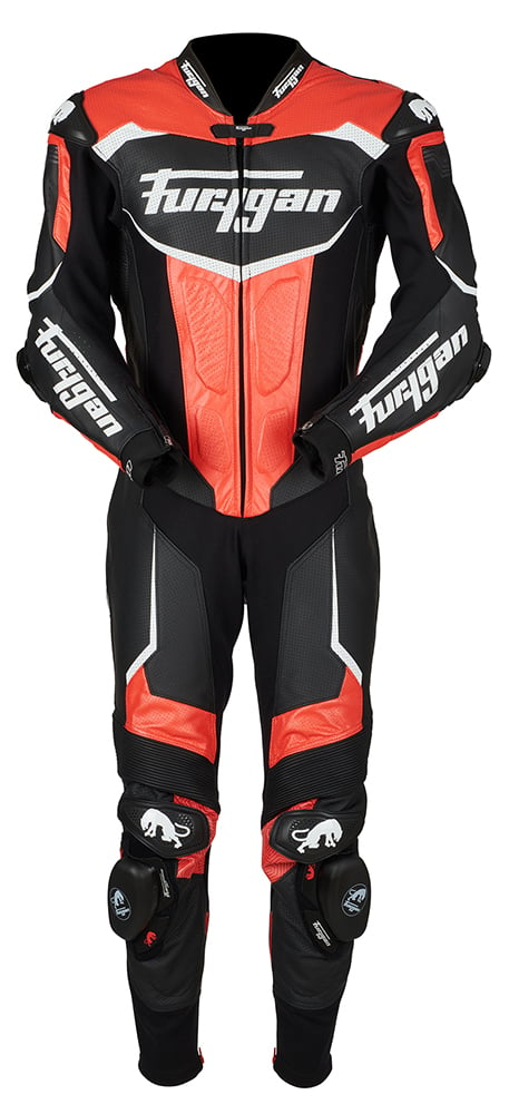 Furygan 6545-102 Leather suit Overtake Black-Red-White Size 48
