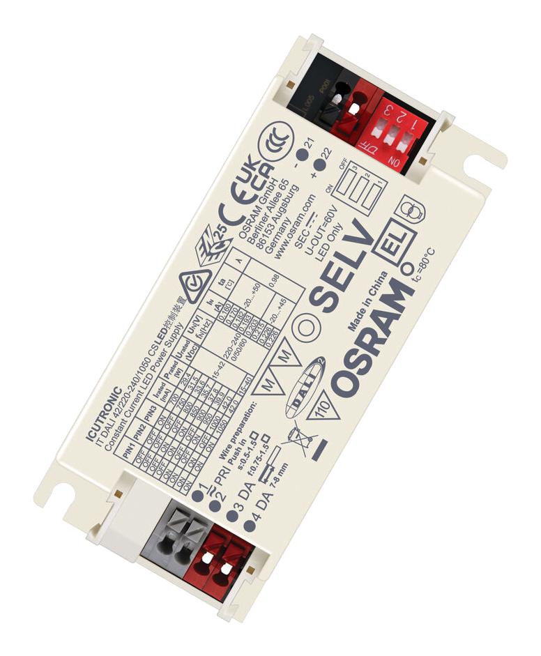 Osram It-Dali-42/220-240/1A0-Cs Led Driver, Constant Current, 42W