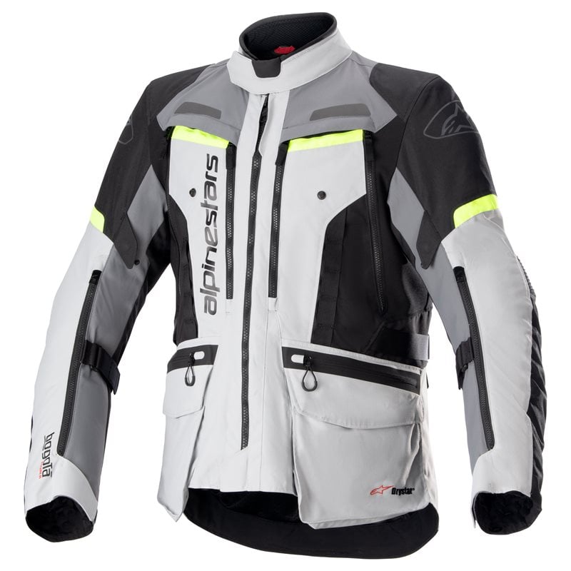 Alpinestars Bogotá Pro Drystar Jacket Ice Gray Dark Gray Fluo Yellow Size M