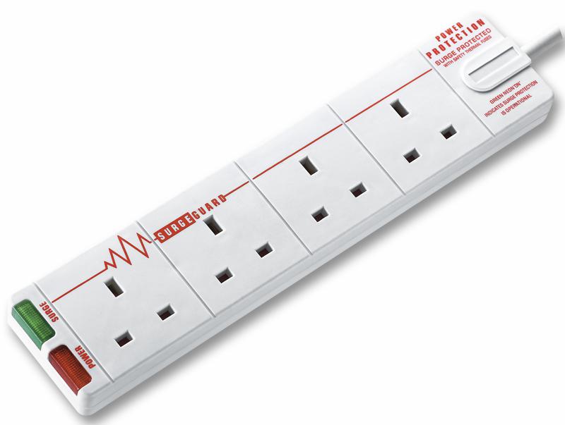 Masterplug Srg44 Power Outlet Strip, 4 Outlet, 4M, 240Vac