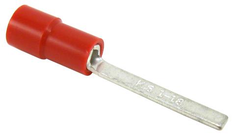 Abb Thomas & Betts Tv18-18Bl-L Terminal, Blade, Crimp, Red, 22-16Awg