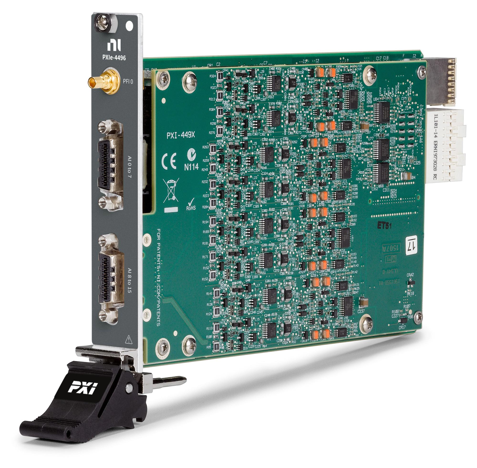 NI 780217-01 Pxie-4496, Sound/vibration Module, 16Ch
