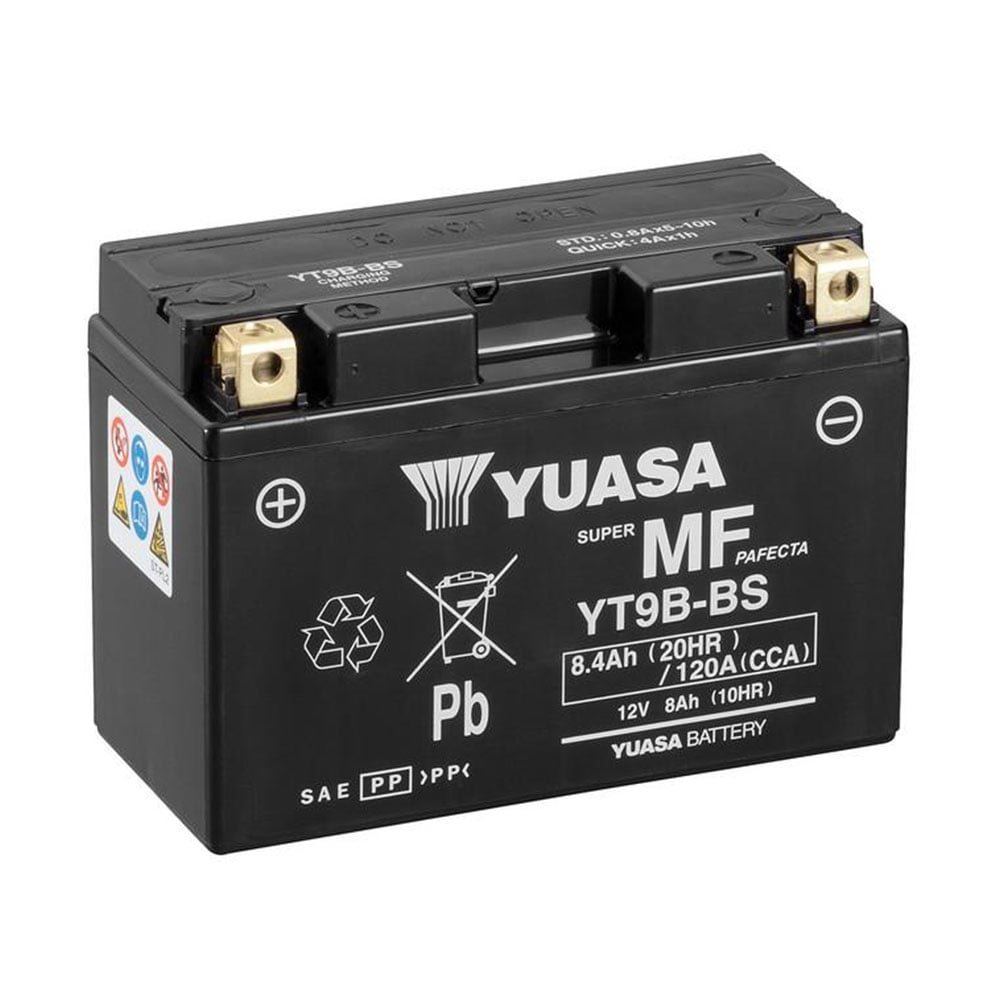 Yuasa YT9B (WC) Maintenance free Motorcycle Battery Size