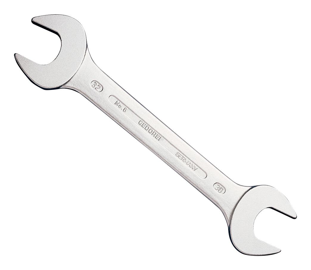 Gedore 6066770 Double Open End Spanner, 19X22mm, 235mm