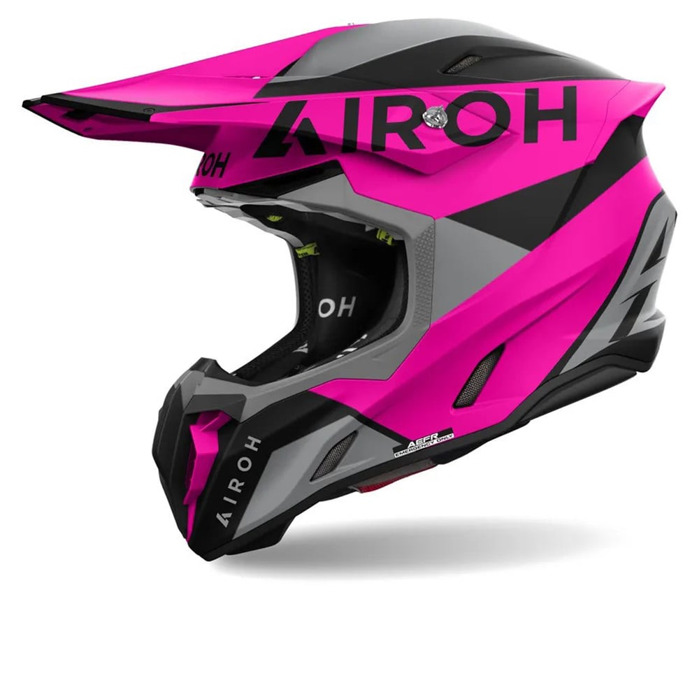 Airoh Twist 3 King Purple Grey Offroad Helmet Size M