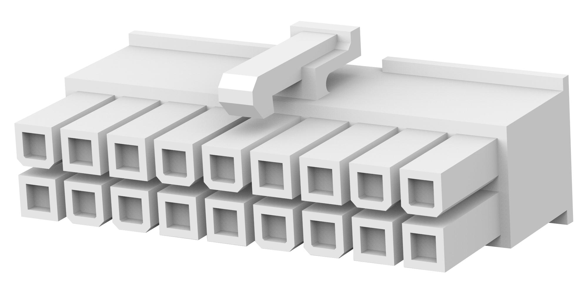 Amp Connectors / Te Connectivity 1-1586019-8 Connector Housing, Rcpt, 18Pos, 4.2mm