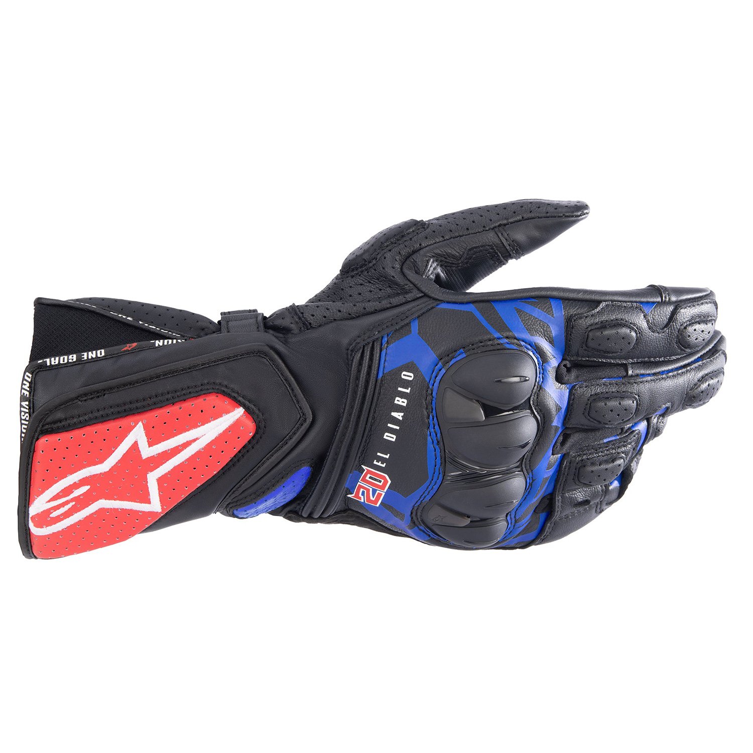 Alpinestars FQ20 SP-8 V3 Monster Black Blue Bright Red Green Size 2XL