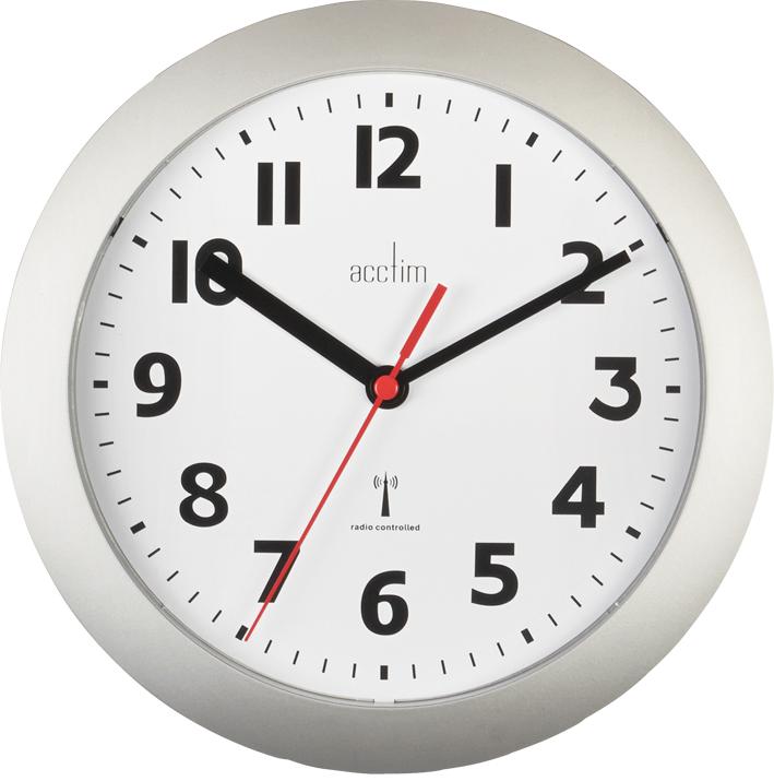 Acctim 74317 Clock Msf Rc 23Cm Silver