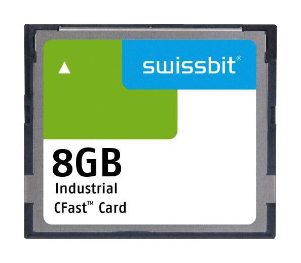 Swissbit Sfca008Gh2Ad1To-I-Gs-236-Std Memory Card, Cfast, 8Gb, -40 To 85Degc