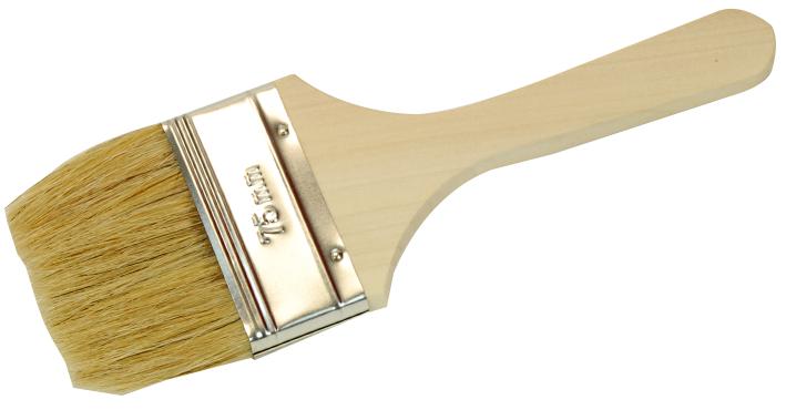Rodo R343 Brush, Pure Bristle, Wood Handle, 75mm
