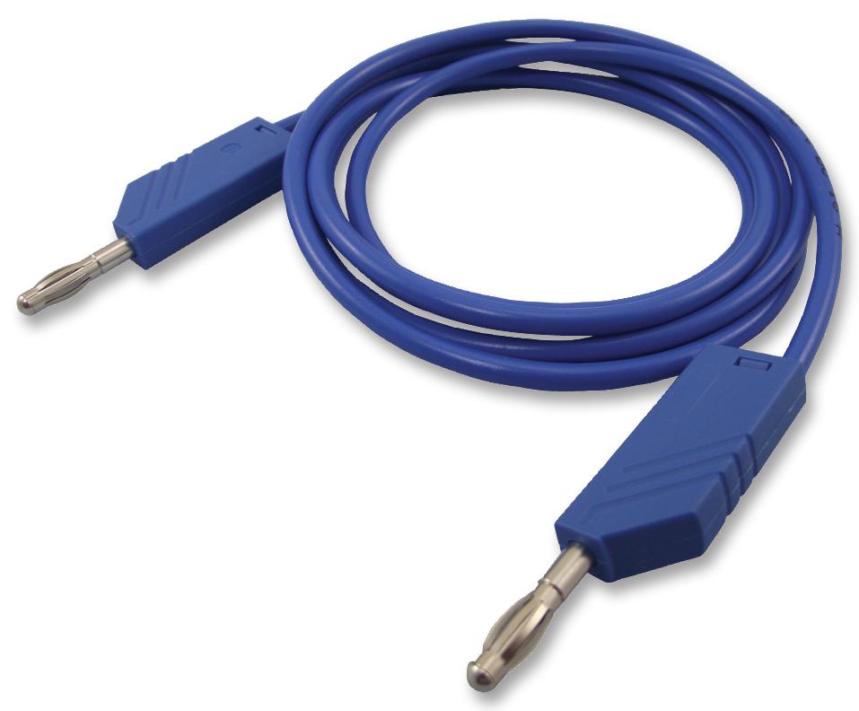 Hirschmann Test And Measurement 934064102 Test Lead, Blue, 1.5M, 60V, 16A