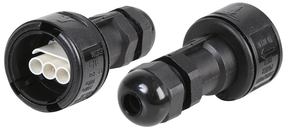 Abb Adaptaflex 185-0A1011-P030-1 Aqua-Safe In-Line W/proof 3P Plug 9mm