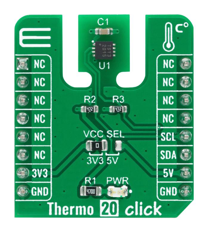 MikroElektronika Mikroe-4316 Thermo 20 Click Add-On Board