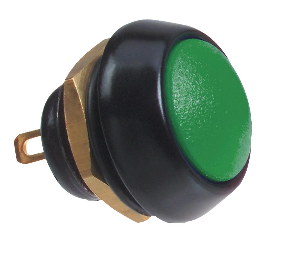 Itw Switches 59-113 Switch, Spno, Green, 0.4A, 125V, Solder