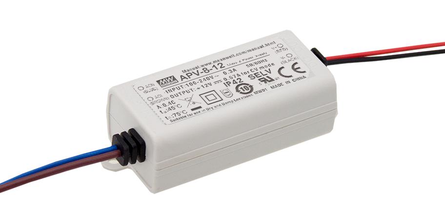 MEAN WELL Apv-8-24 Led Driver, Constant Voltage, 8W