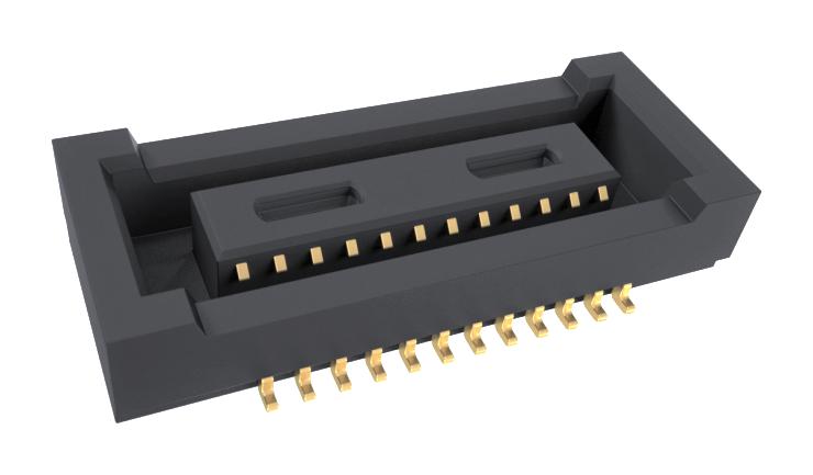 Amphenol Communications Solutions 10164227-0241A1Rlf Mezzanine Connector, Rcpt, 24Pos, 2Row, 0.4mm