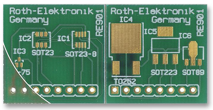 Roth Elektronik Re901 Pcb, Multiadaptor, Sot-23,