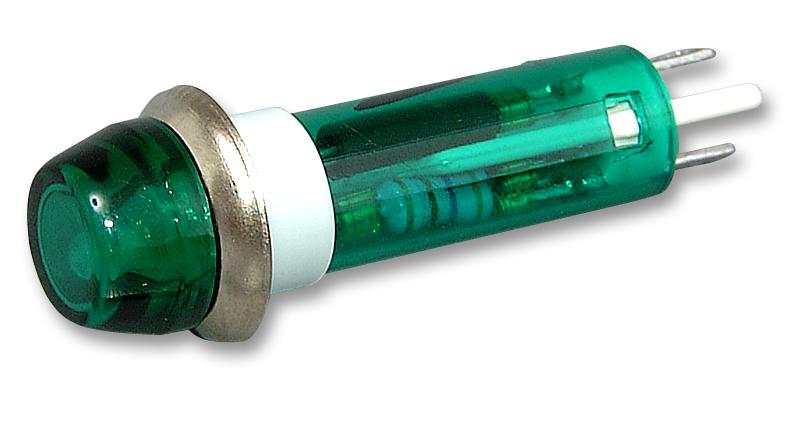 CamdenBoss Ind5032211-240-T/grn Neon Indicator, Green