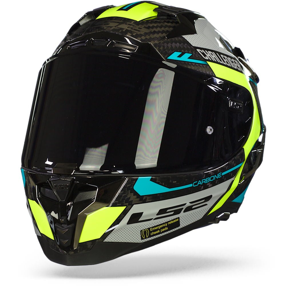 LS2 FF327 Challenger Ct2 Thorn H-V Yellow Full Face Helmet Size 2XL