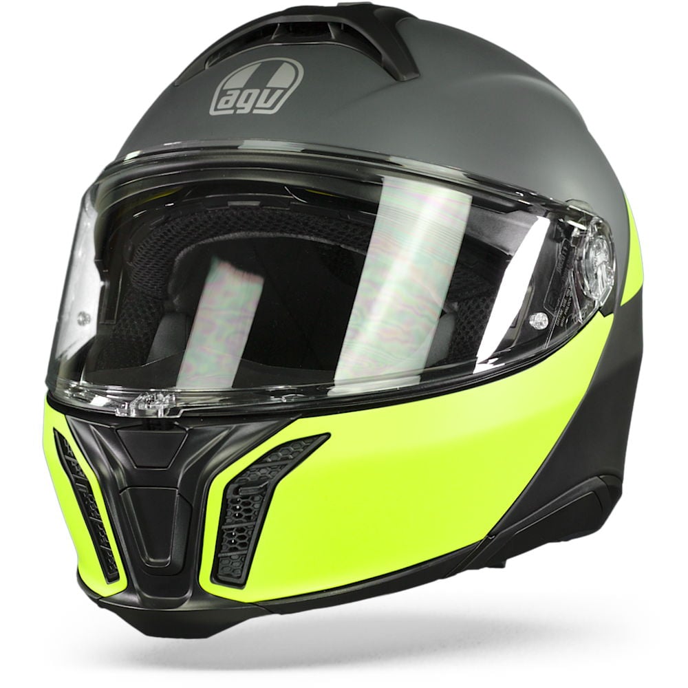 AGV Tourmodular Multi Balance Matt Black Yellow Fluo Grey Modular Helmet S