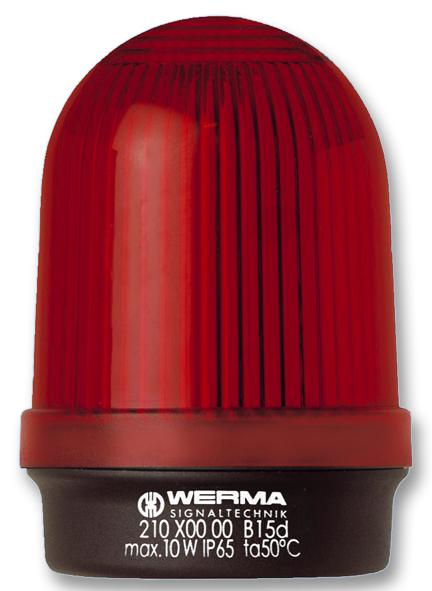 WERMA 21010000 Light, Red, 12-240V