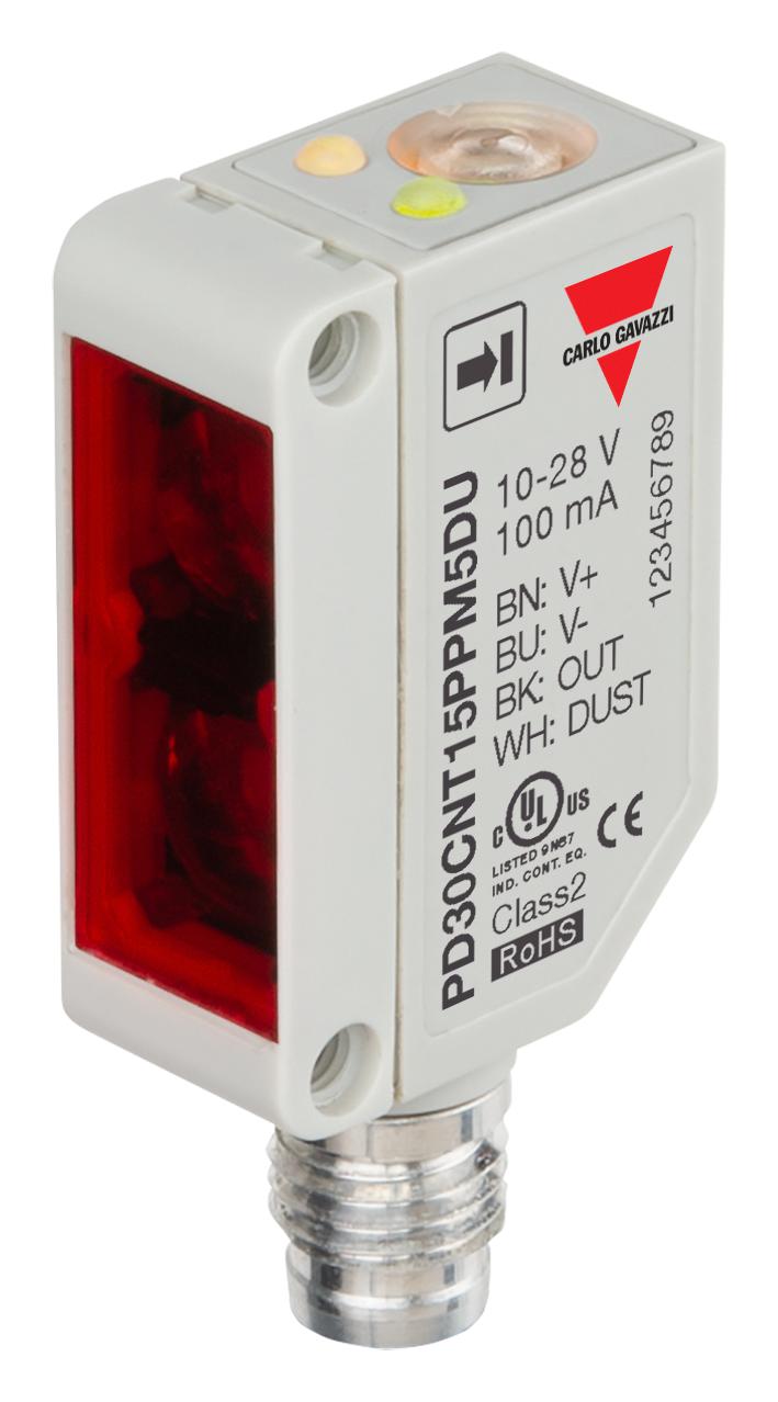 Carlo Gavazzi Pd30Cnt15Ppm5Du Photo Sensor, 15M, Pnp/spst-No/nc, 30V