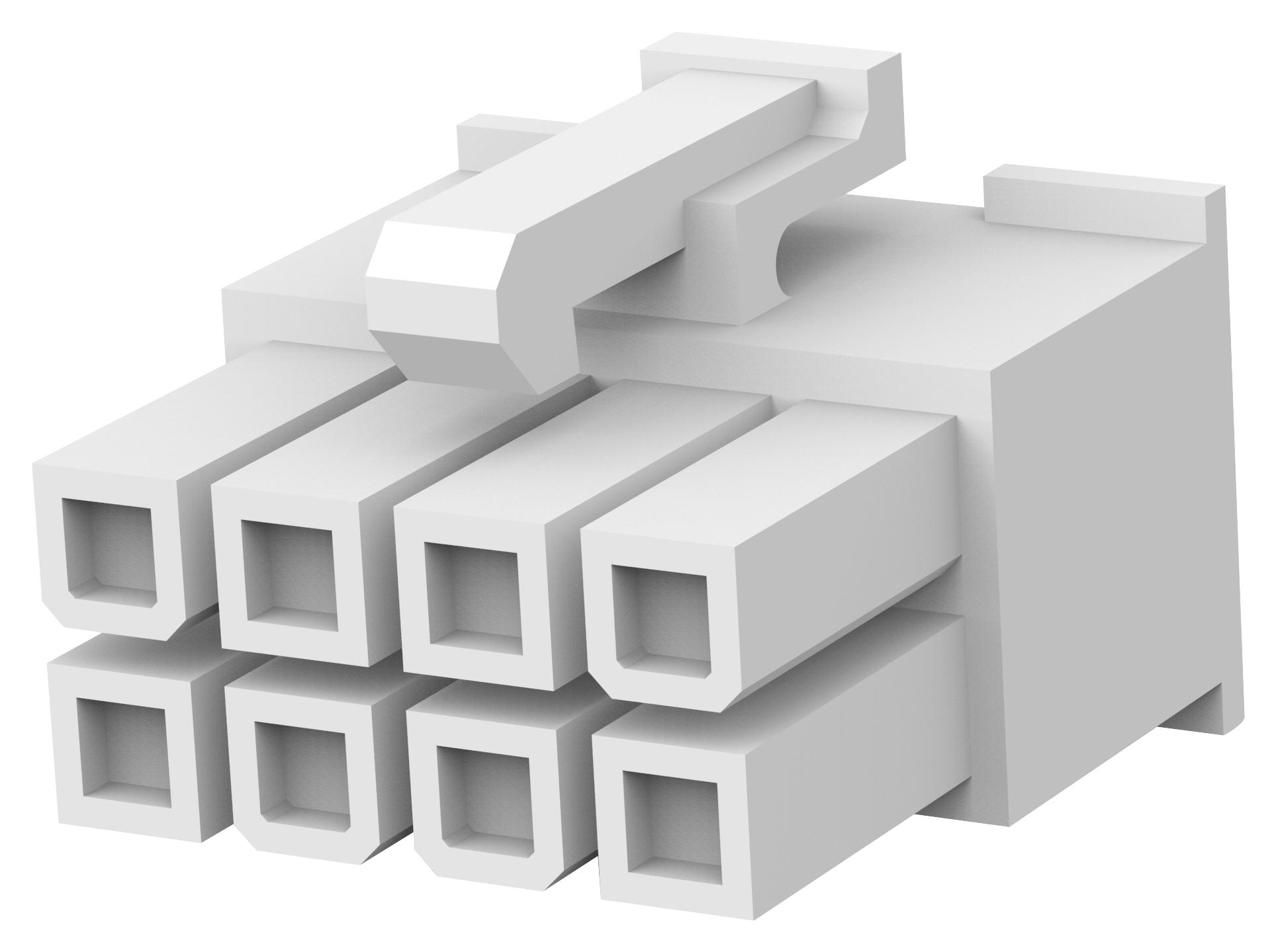 Amp Connectors / Te Connectivity 1586019-8 Connector Housing, Rcpt, 8Ways