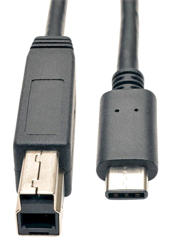 Eaton Tripp Lite U422-003 Usb Cable, 3.1 Type C-3.0 B Plug, 0.9M